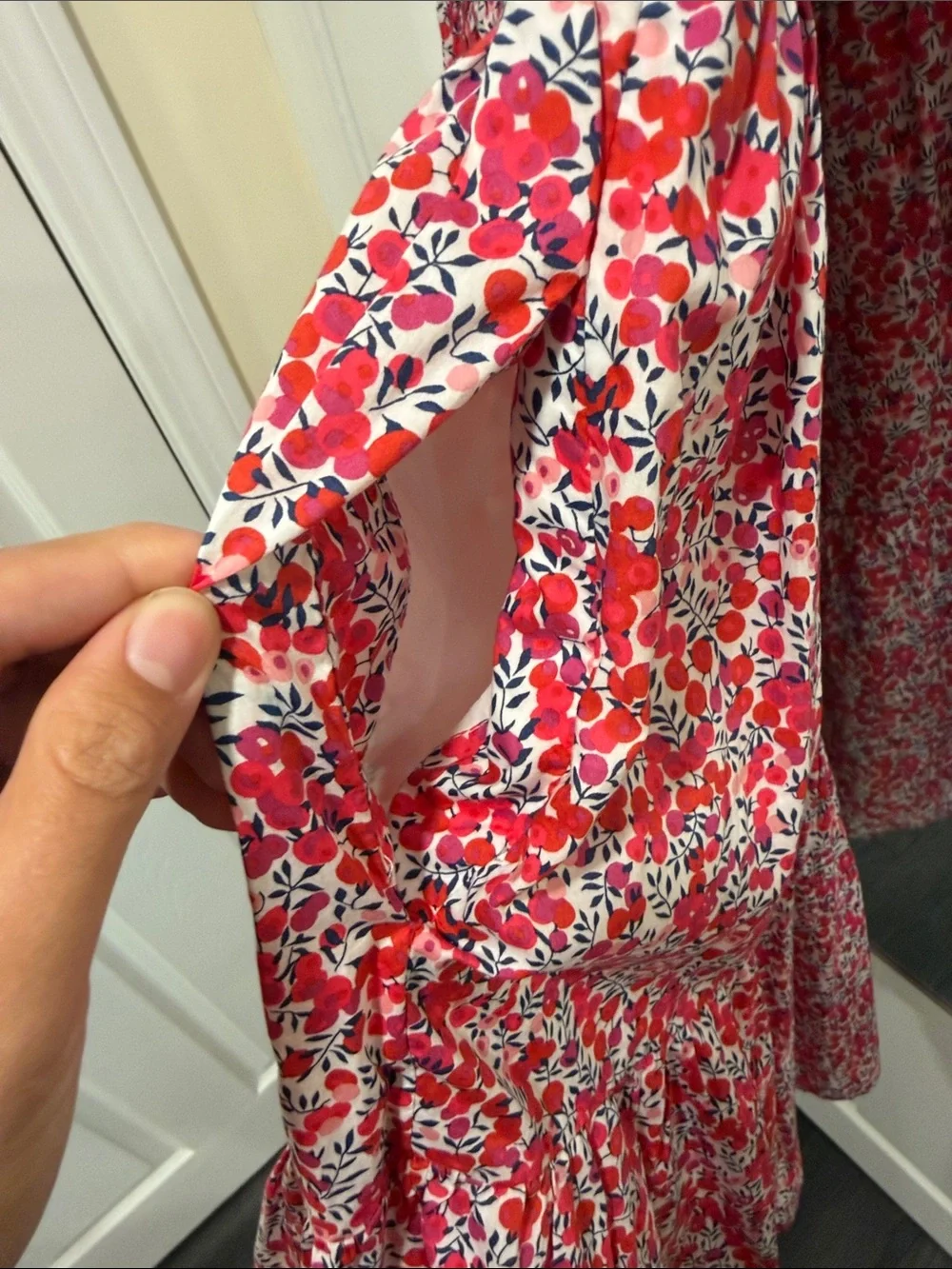 J Crew Liberty Print Midi Tiered Dress - Size XXS
